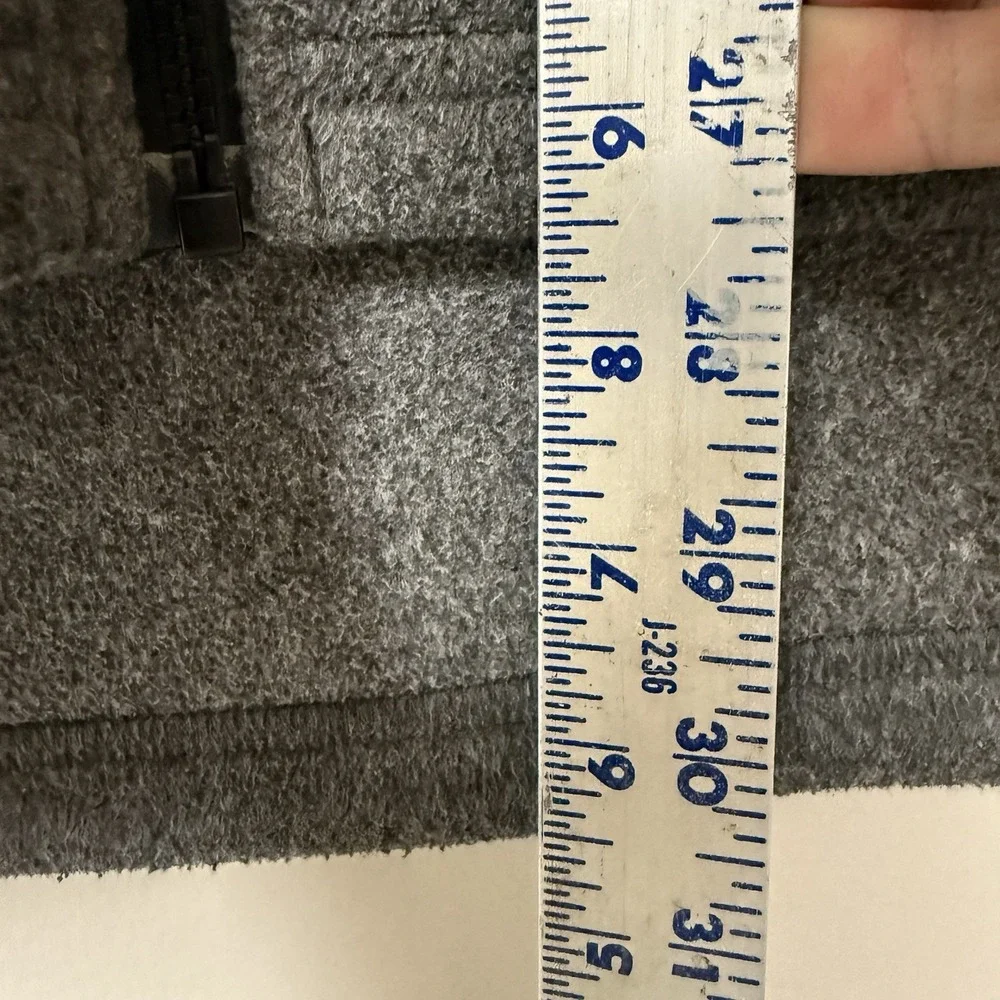 North Face Sweater Fleece Long Sleeve Zip Up Mens Jacket Size‎ Large Gray EUC